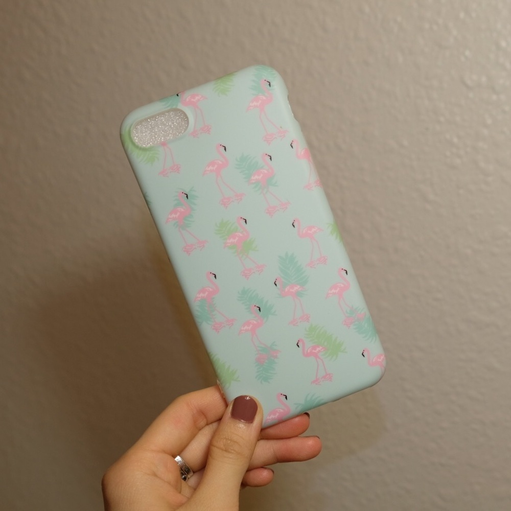 ✨iPhone7&8✨Flamingo Phone case-midnight blue